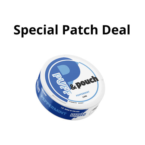 Puff & Pouch Peppermint 12mg - Speciale patch -deals